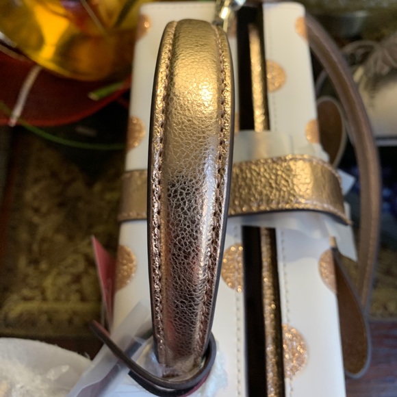 Authentic Kate spade dots glitter/leather gift box Crossbody/Satchel - Picture 7 of 13